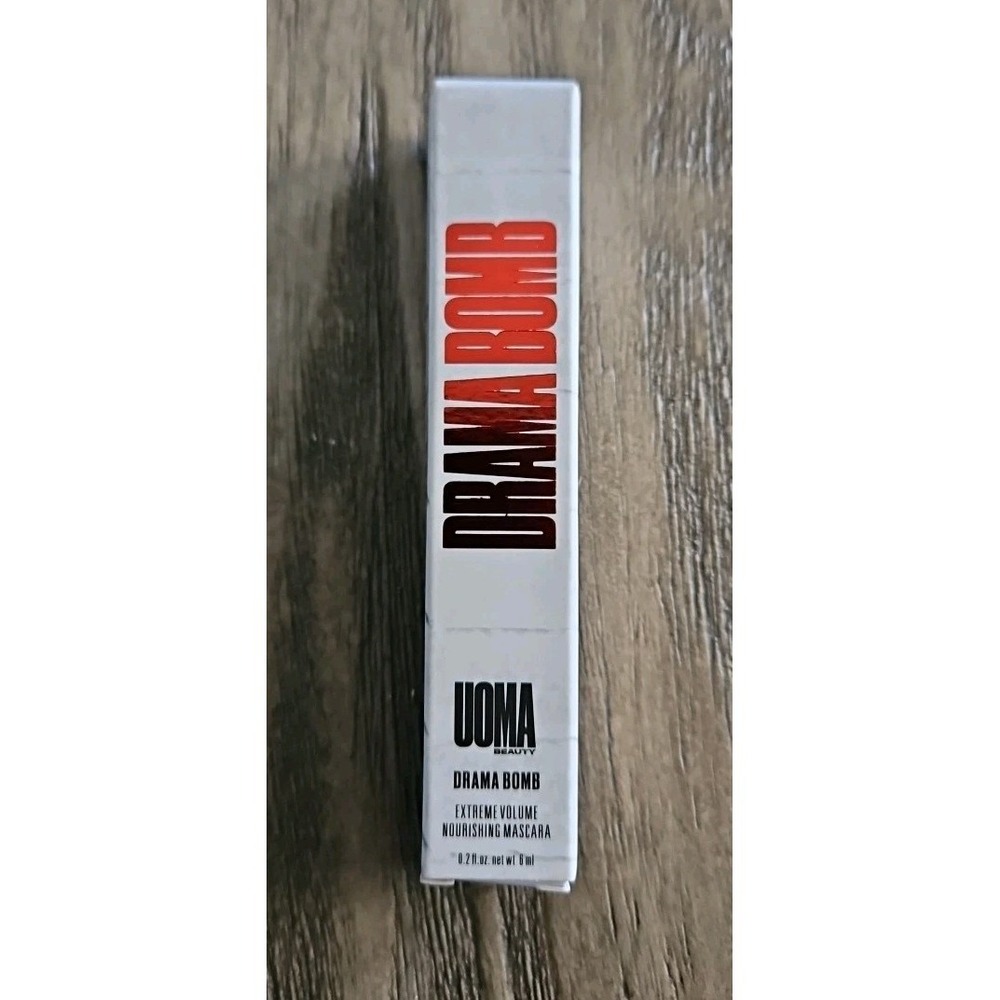 UOMA Beauty DRAMA BOMB Extreme Volume Nourishing Mascara .2floz Travel Size